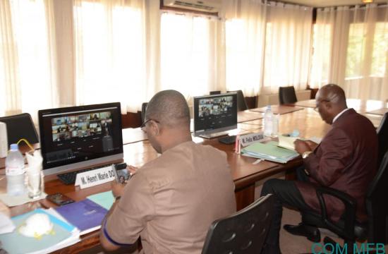 LES MINISTRES HENRI-MARIE DONDRA ET FELIX MOLOUA PARTICIPENT A LA REUNION DE L’UMAC A TRAVERS UNE VIDEOCONFERENCE