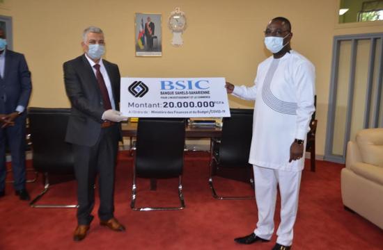 COVID-19 RCA : LA BSIC OFFRE 20 MILLIONS DE FCFA AU GOUVERNEMENT CENTRAFRICAIN